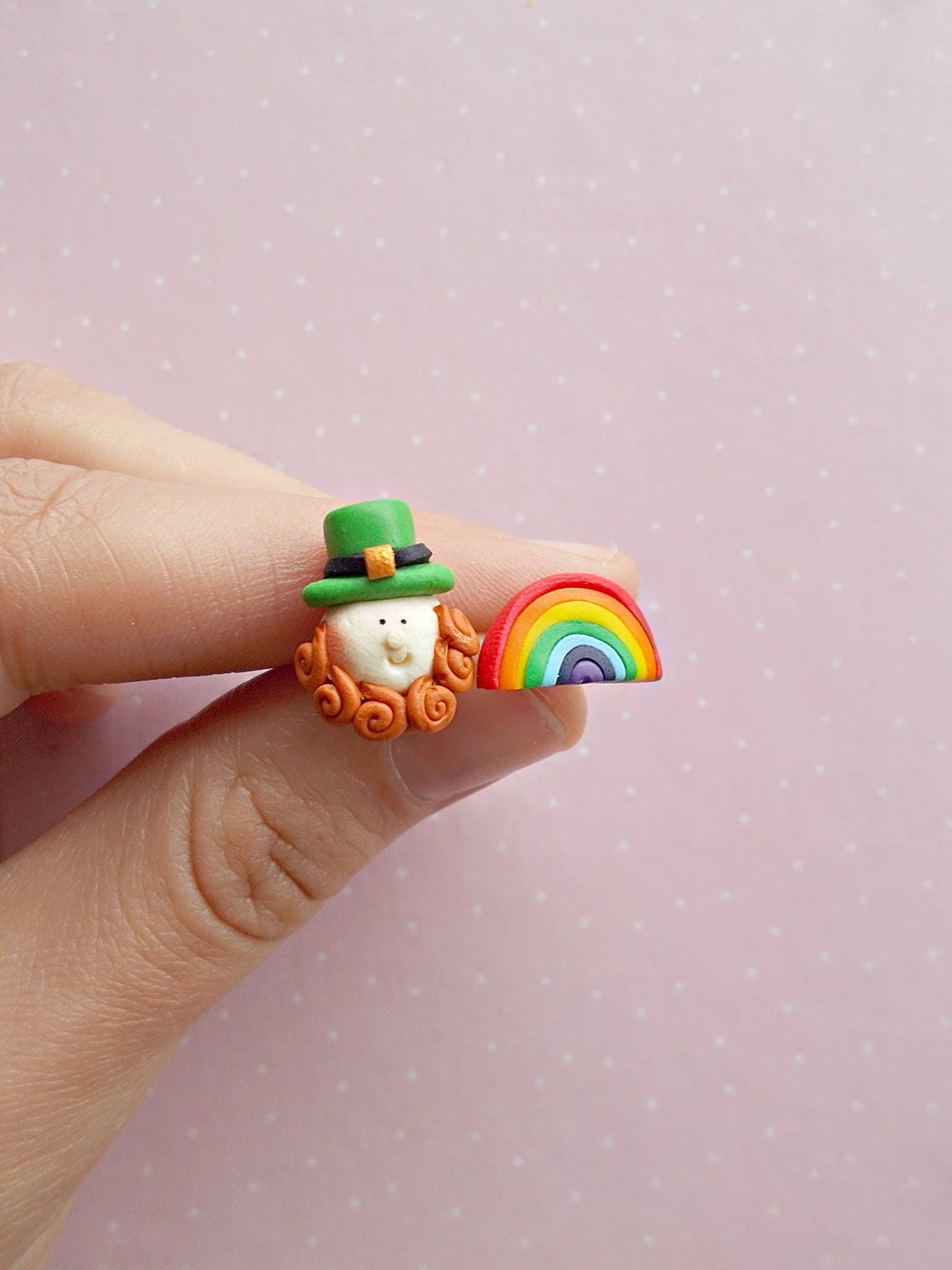 St Patricks Day Earrings St Patricks Day Jewelry Leprechaun