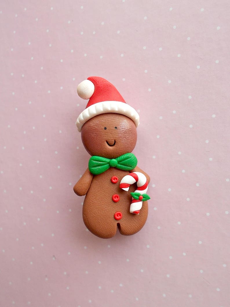Christmas Jewelry Winter Jewelry Xmas Gift Christmas in july Food Jewelry Gingerbread Man Pin Christmas Pin Christmas Brooch