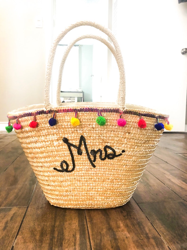 wood beach bag