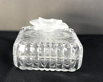 Cristal d'Arques Crystal Candy Dish in Original Box, Crystal Candy Dish, Cristal d'Arques Crystal Covered Dish, Cristal dArques Crystal Dish