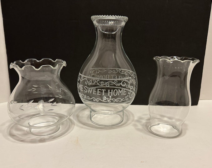 Glass Oil Lamp Chimney Replacement, Glass Lamp Globe Replacement, Home