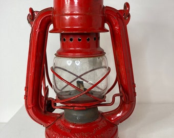 Winged Wheel Red Lantern No 350, Small Red Barn Lantern Winged Wheel Red Lantern No 350, Small Red Barn Lantern