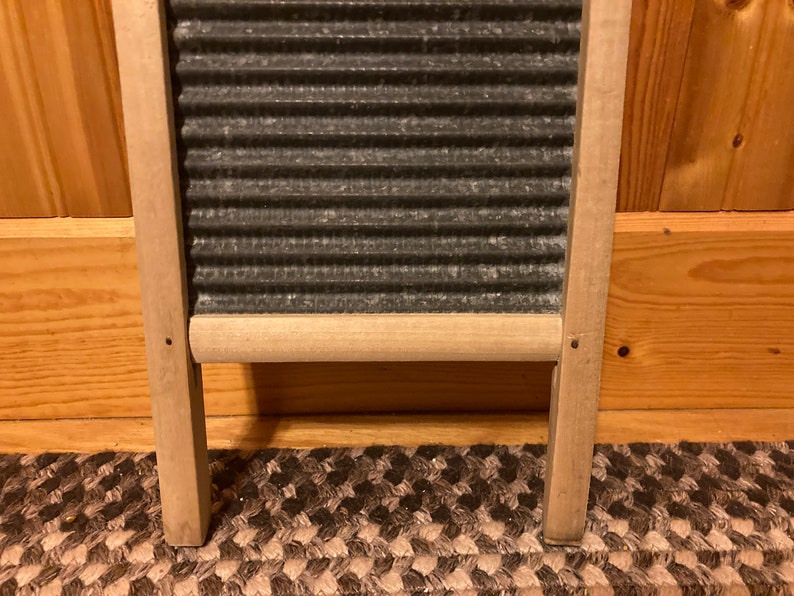 Two in One Jr Washboard, Small Two in One Jr Laundry Washboard, Two in One Jr Galvanized Metal Washboard, Small Metal Washboard image 7