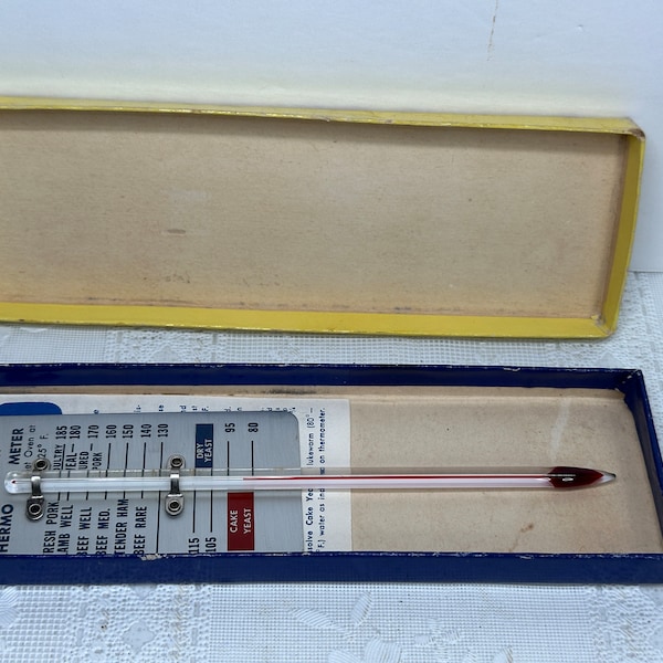 Fleischmanns Yeast n Roast Thermometer, Fleischmann Yeast Thermometer, Fleischmann Roast Thermometer, Fleischmann Advertising Thermometer