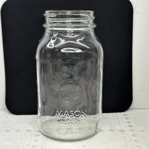 Magic Mason Quart Canning Jar, Magic Button Mason Jar, Mason Canning Jar, Magic Mason Quart Jar, Quart Canning Jar