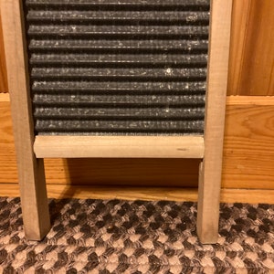 Two in One Jr Washboard, Small Two in One Jr Laundry Washboard, Two in One Jr Galvanized Metal Washboard, Small Metal Washboard image 4