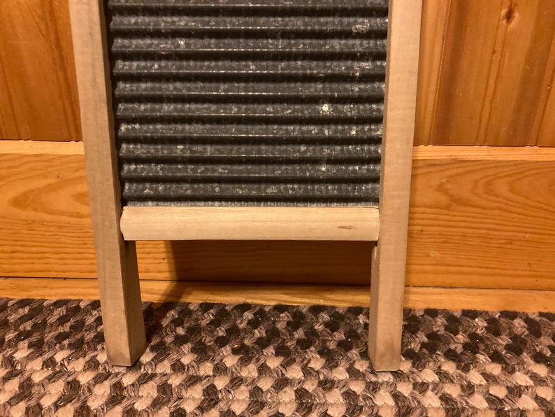 Two in One Jr Washboard, Small Two in One Jr Laundry Washboard, Two in One Jr Galvanized Metal Washboard, Small Metal Washboard image 4