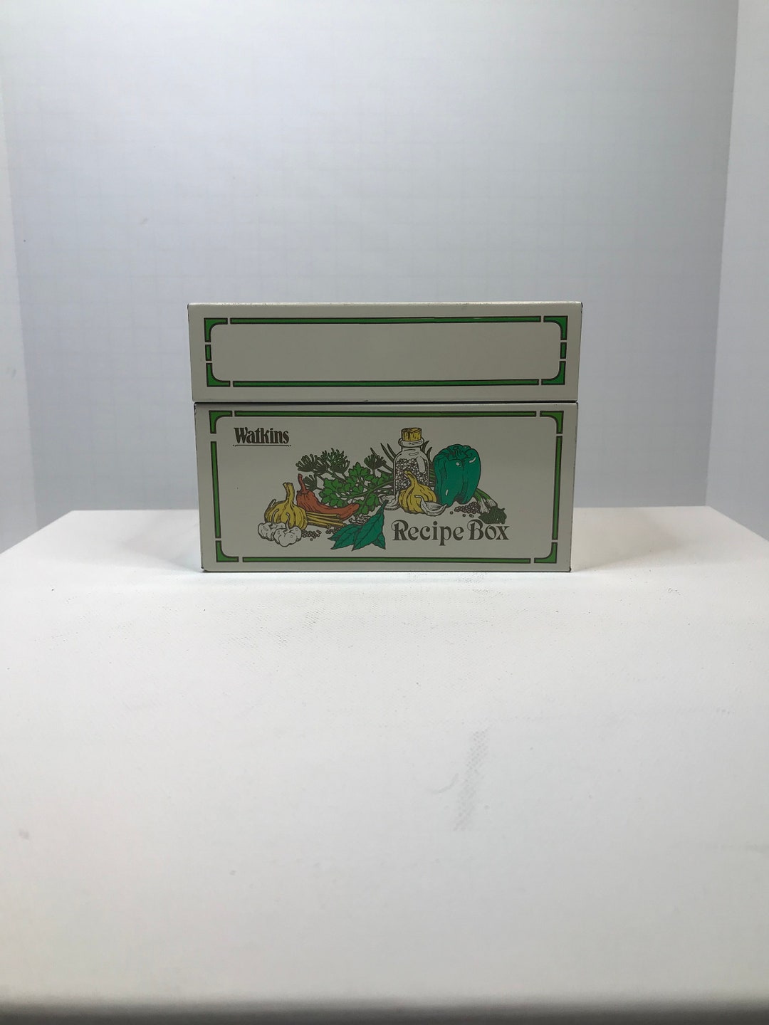 Watkins Recipe Box Watkins Spices Advertising Recipe Box Etsy