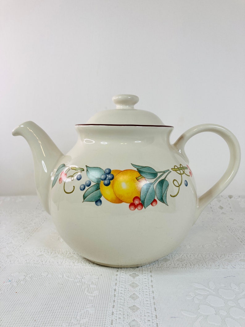 Corelle Coordinates Abundance Stoneware Teapot Corelle Etsy