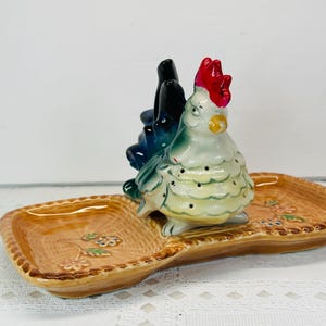 Wales Rooster Appetizer Serving Plate, Appetizer Serving Dish, Rooster Serving Plate Dish, Rooster Collectibles, Chicken Appetizer Dish