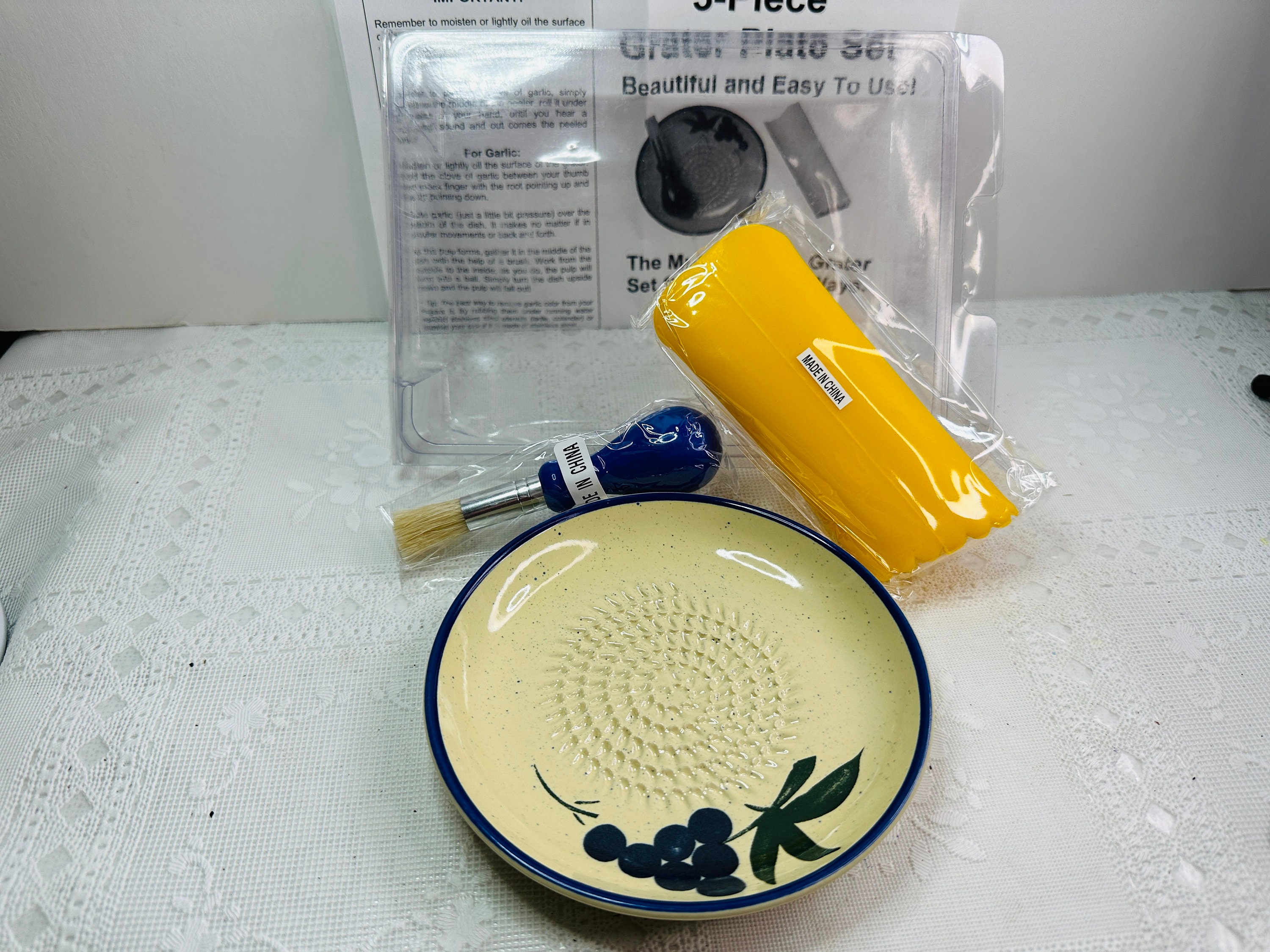 Garlic Grater Dish Set