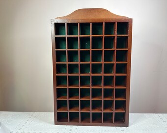Small Thimble Display Shelf, Small Knick Knack Shelf, Thimble Shelf Green Background, Knick Knack Shelf, Collectibles Display Shelf