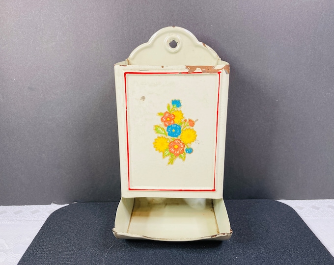 Matchbox Holder, off White/cream Matchbox Holder, Match Holder, Wall