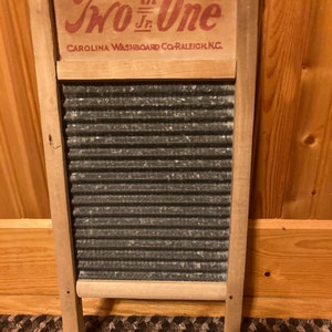 Two in One Jr Washboard, Small Two in One Jr Laundry Washboard, Two in One Jr Galvanized Metal Washboard, Small Metal Washboard image 5