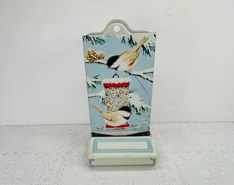 Jasco Matchbox Holder, Jasco Winter Birds Matchbox Holder, Match Holder, Wall Matchbox Holder, Kitchen Matchbox Holder, Winter Matchbox