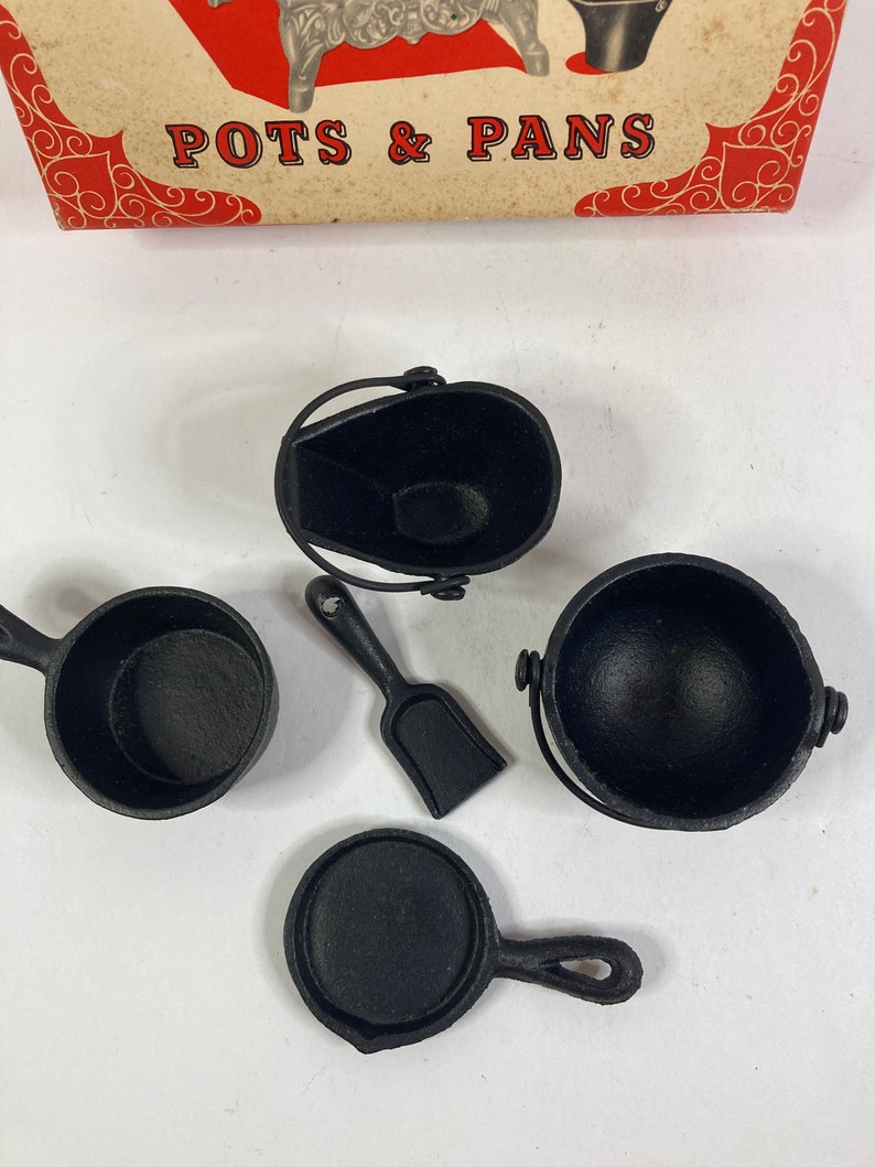 Greycraft Mini Cast Iron Pots and Pans Set in Original Box Etsy