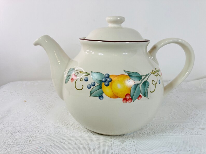 Corelle Coordinates Abundance Stoneware Teapot Corelle Etsy