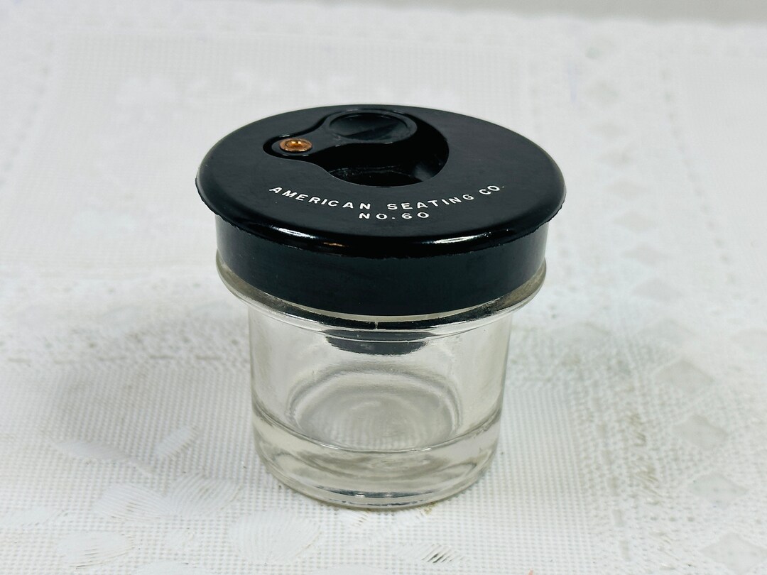 Antique School Desk Inkwell American Seating Co Inkwell No. 60, School