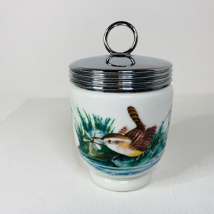 Royal Worcester Bird Egg Coddler, Royal Worcester King Size Egg Coddler, Porcelain Bird Egg Coddler