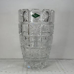 Shannon Emerald Crystal Vase, Shannon Clear Box & Star Pattern Vase, Shannon Crystal Vase