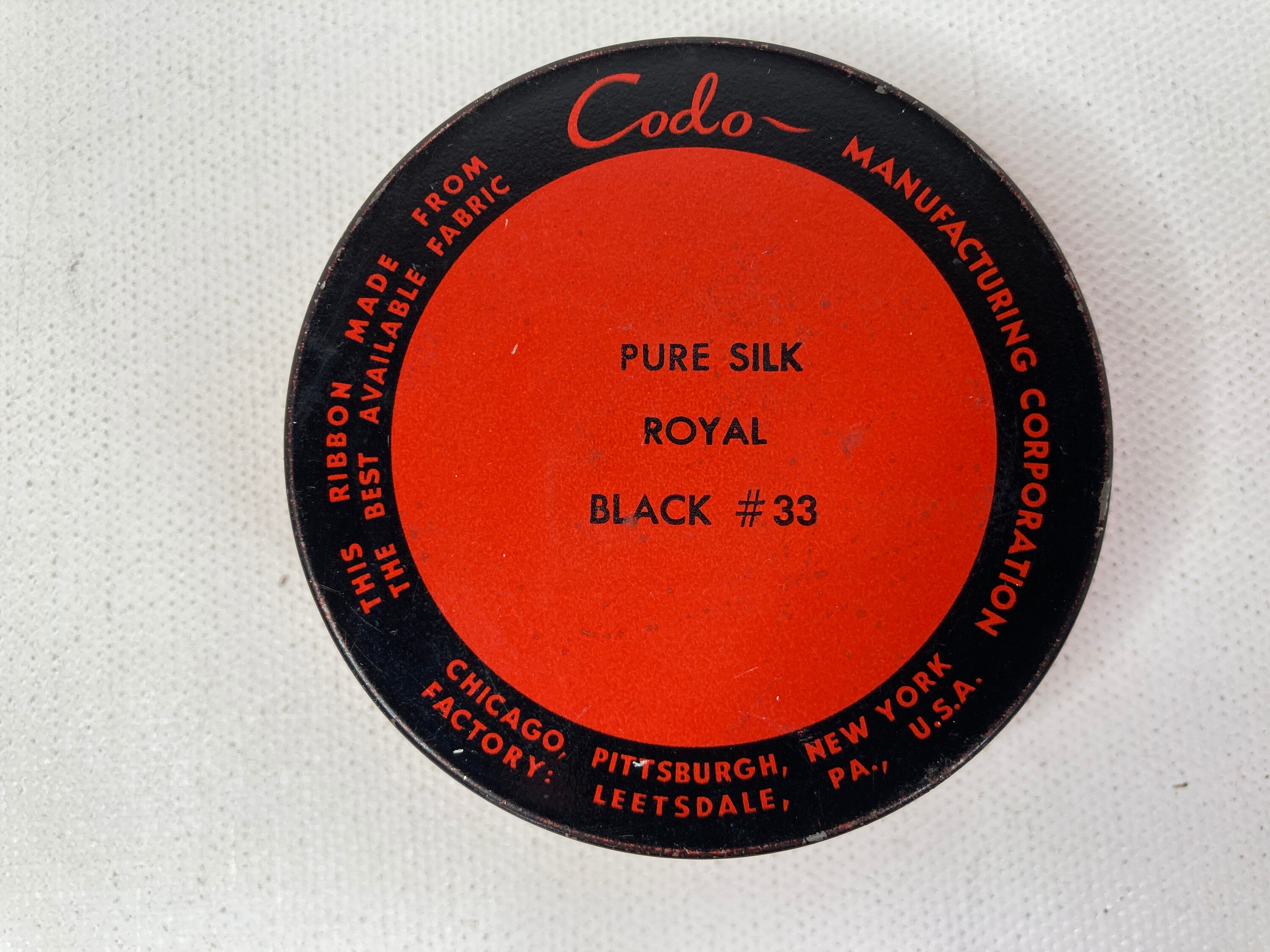 Vintage Codo Typewriter Ribbon Tin, Oriental Butterfly Design - Etsy