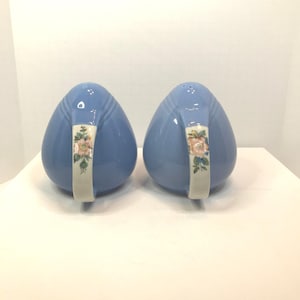 Hall Rose Parade Blue Salt and Pepper Shakers