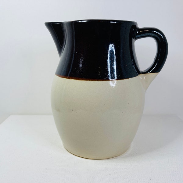 Roseville Pottery Pitcher Crock, Roseville Pitcher, Roseville RRP Company Brown Pitcher, Roseville USA Pitcher, Roseville Pottery Crock