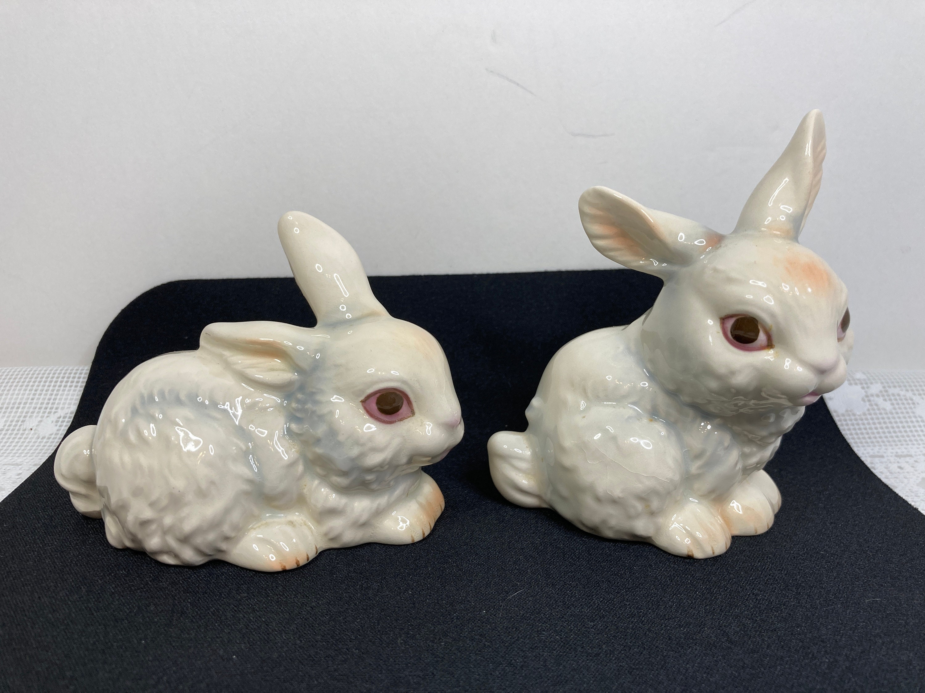 Goebel White Rabbit Figurines Goebel Rabbit Figurines White Etsy
