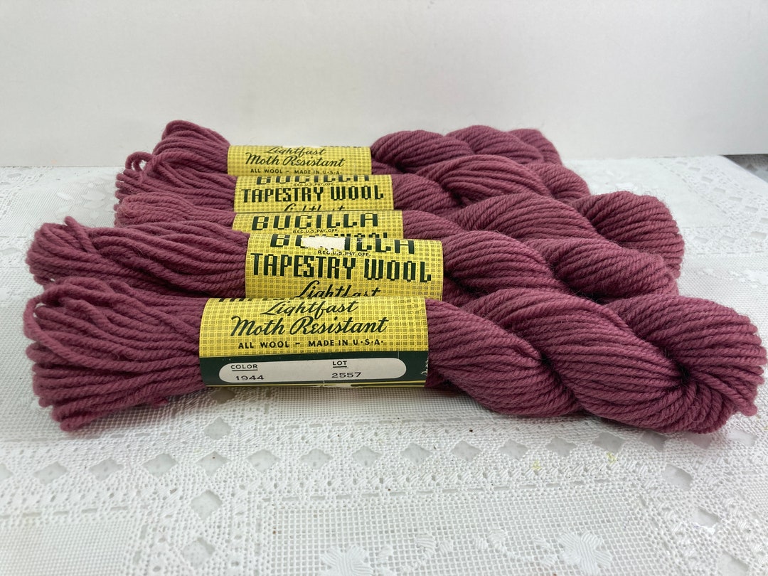 Bucilla Tapestry Wool Skeins, Bucilla Purple Tapestry Wool Yarn