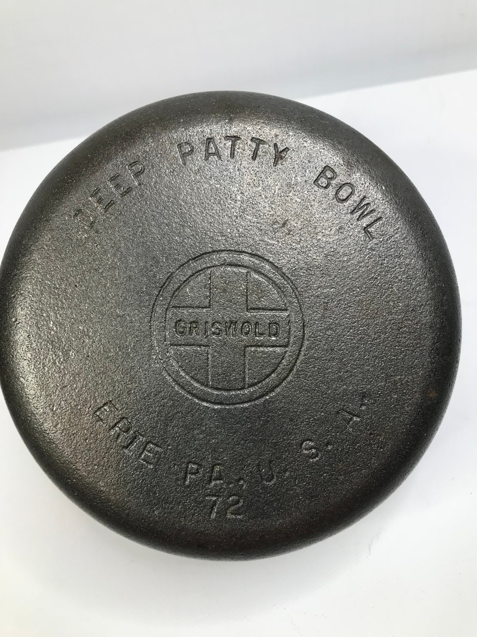 Griswold Deep Patty Bowl 72 Griswold Cast Iron Pot Griswold Etsy