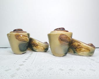 Hull Parchment and Pine Candleholders