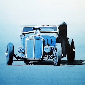 Rat Rod - Reproducción Giclee de pintura de acuarela original