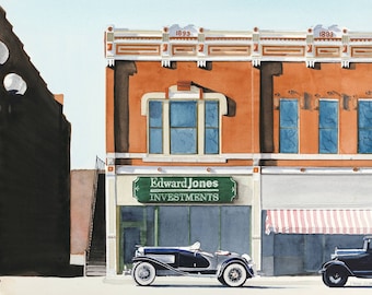 1935 Duesenberg - Giclee Reproduction of Original Watercolor Painting