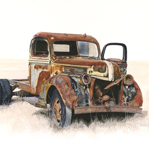 1947 Ford Farm Truck - Reproduction of Original Watercolor Painting