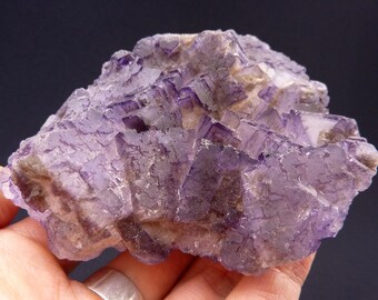 Purple Fluorite Crystal - Mexico - 295 grams - 3.75 x 3 x 1.5 in