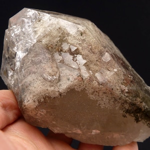 Large Garden Quartz Lodolite Point - Brazil - 655 grams - 4.75 x 3.5 x 2 in
