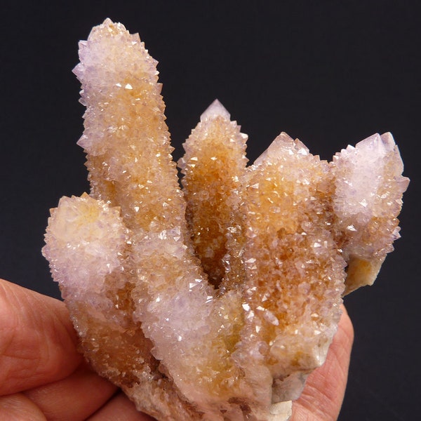 Purple Spirit Quartz Crystal - Cactus Quartz - South Africa - 212 grams - 3 x 2.75 x 2 in