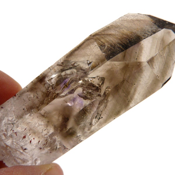 Brandberg Amethyst Phantom Crystal - Brandberg, Namibia - 43 grams - 67 x 25 x 18 mm