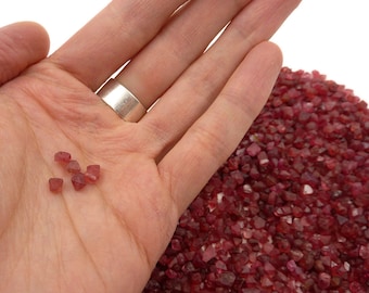 Small Raw Red Spinel Crystals - Sold by gram - Vietnam