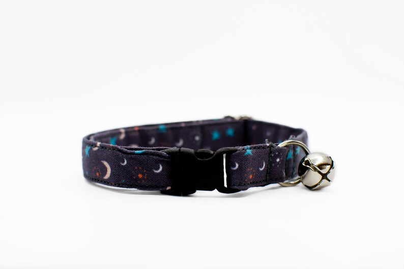 Moon Cat Collar Night Sky Cat Collar Star Sky Cat Collar Etsy