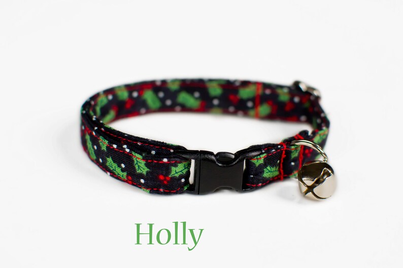 Christmas Cat Collar Holiday Cat Collar Seasonal Cat Collar Etsy