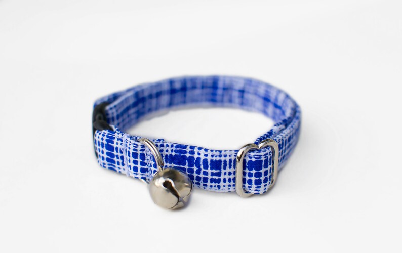 Blue Cat Collar Boy Cat Collar Male Cat Collar Spring Cat Etsy
