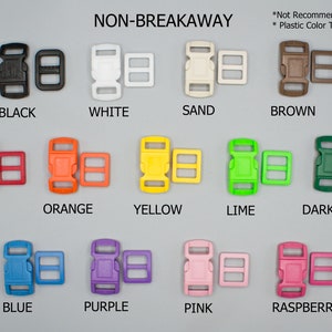 Peut inclure: S&eacute;lection de 12 boucles coulissantes en plastique non d&eacute;tachables dans diff&eacute;rentes couleurs, notamment noir, blanc, sable, marron, rouge, orange, jaune, vert lime, vert fonc&eacute;, bleu, violet, rose et framboise. *Non recommand&eacute; pour les chats * Coulisseau en plastique de couleur