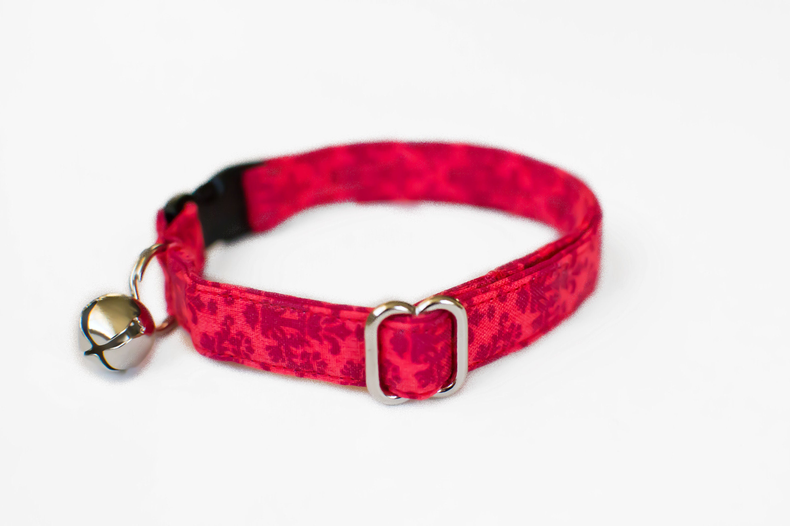 Valentine Cat Collar Red Cat Collar Damask Cat Collar Etsy