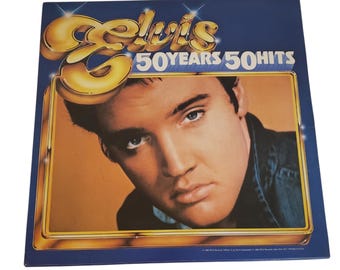 Elvis Presley - 50 años 50 éxitos Disco de vinilo LP 1985 RCA Records Conjunto de 3 discos