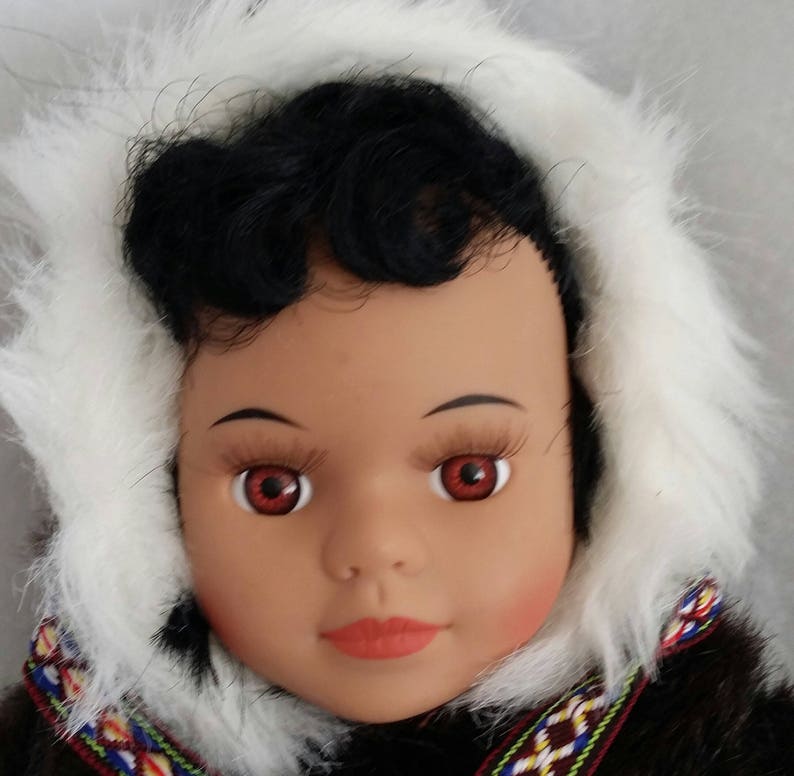 Eskimo Girl Doll ~ Alaska Souvenir ~ Arctic Circle Enterprises ~ Anchorage Alaska