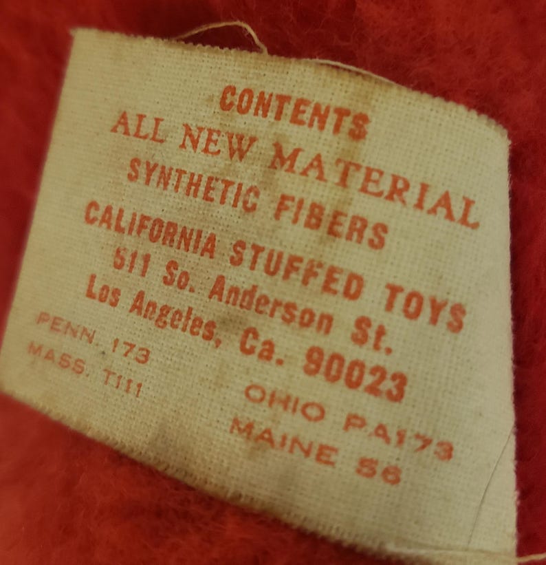 Mickey Mouse Walt Disney Characters Vintage pluche Californië knuffels jaren 60 afbeelding 6