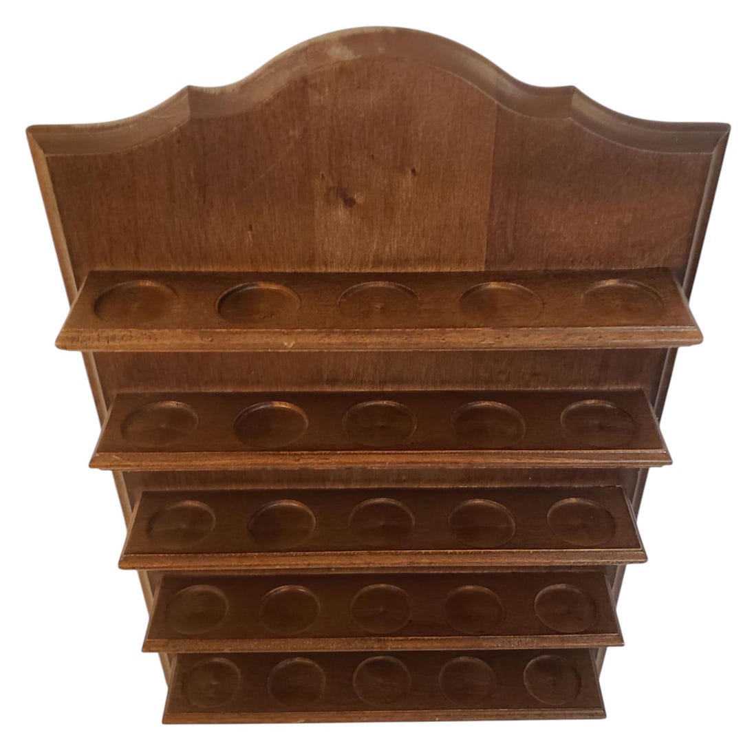 Vintage Thimble Display Wooden Rack Storage Wooden Rack for Wall ...