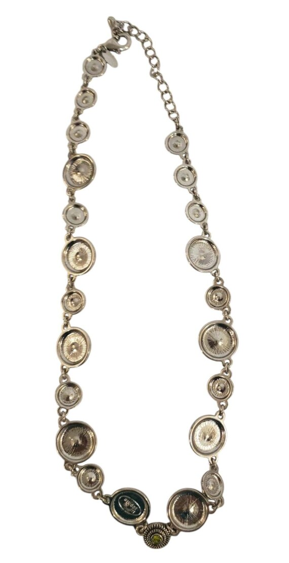 Lia Sofia Silver toned multi colored Rhinestones … - image 4