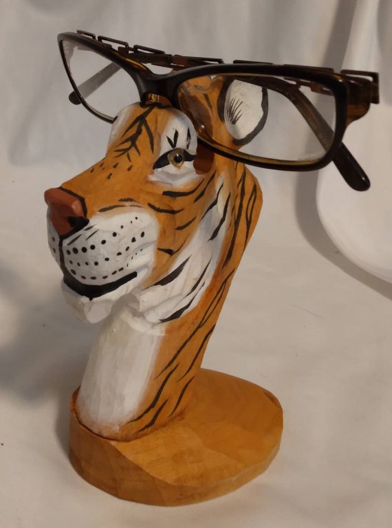 Wooden Tiger Eyeglass Holder by Peepers Etsy